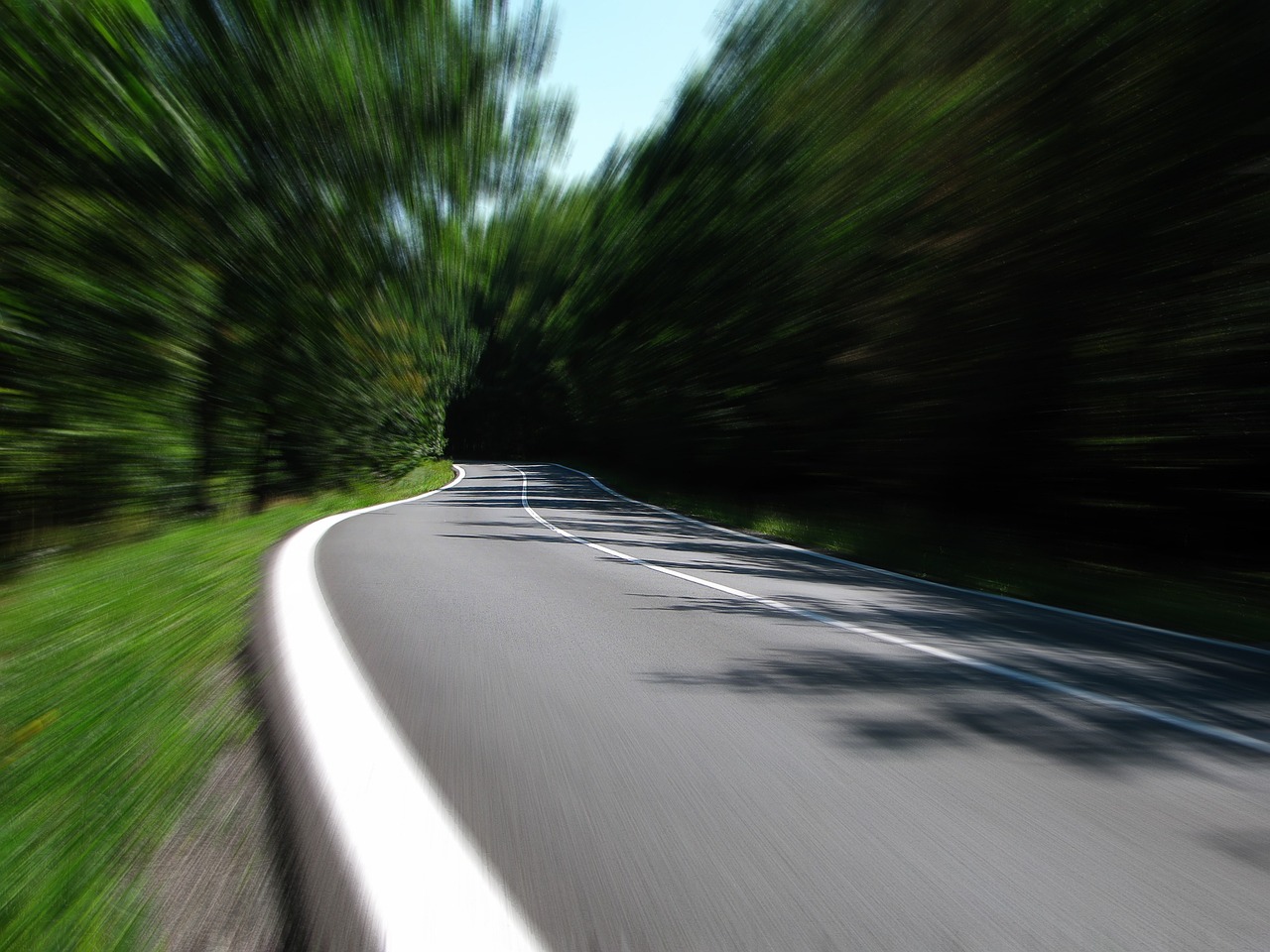 A road leading forward, representing the journey from a slow website to a fast website